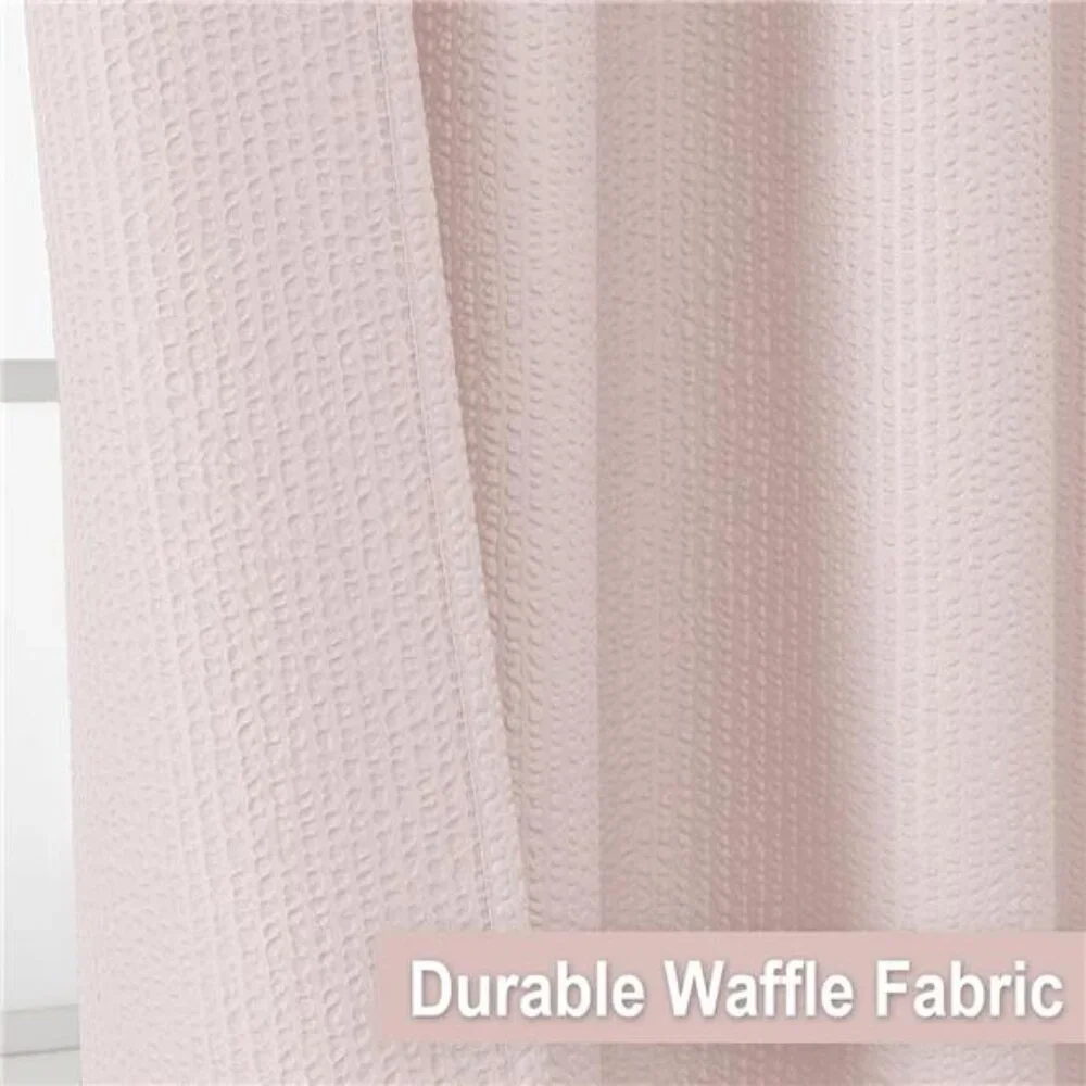 Berry Pink Shower Curtain, Kids Bathroom Curtain 72 Inch Long, 3D Shower Curtain